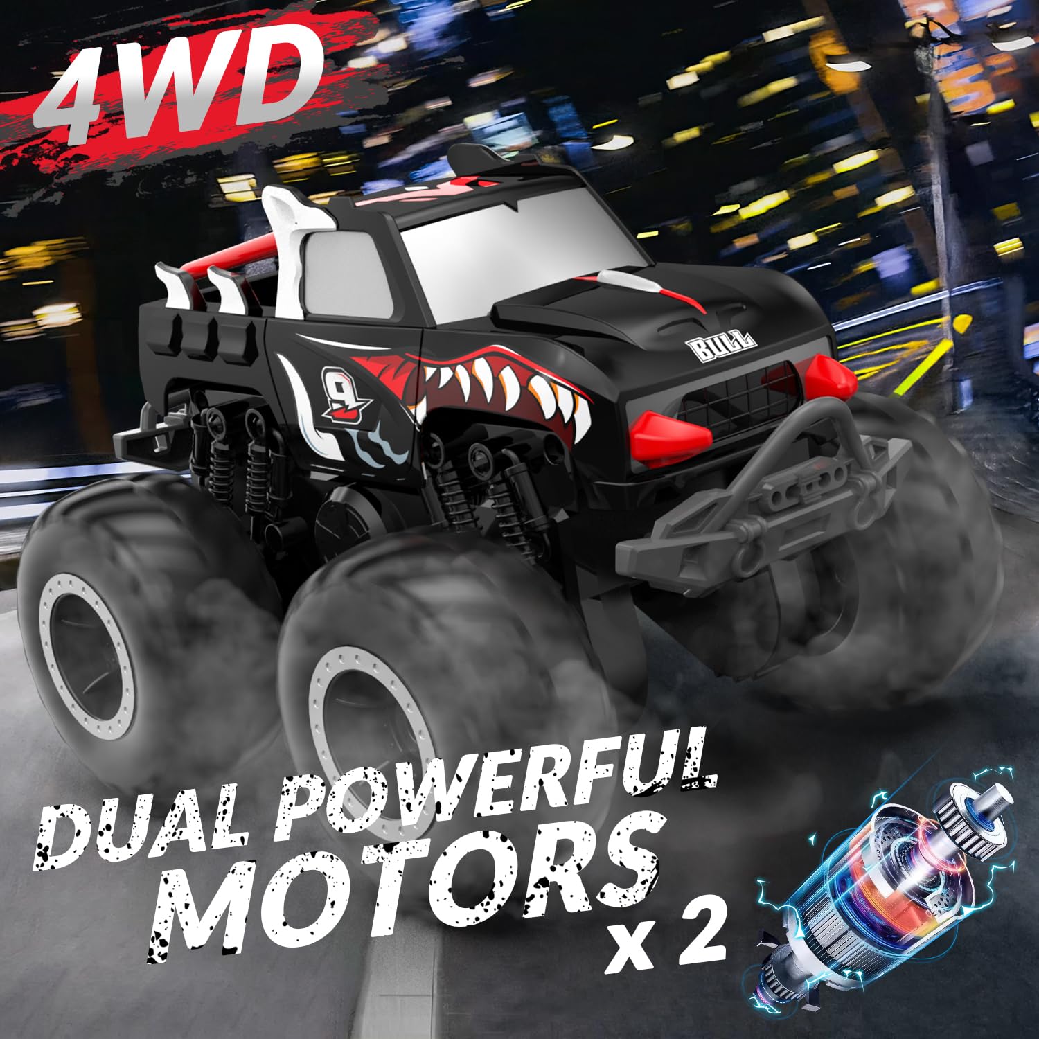 1/20 2.4G 4WD Remote Control Off-Road Rechargeable Amphibious Vehicle Monster Truck Car - Image 9