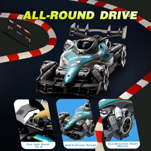 1/12 Watch Sensing RC Spray High Speed Drift Stunt Vehicle F1 Formula Sport Car - Image 12