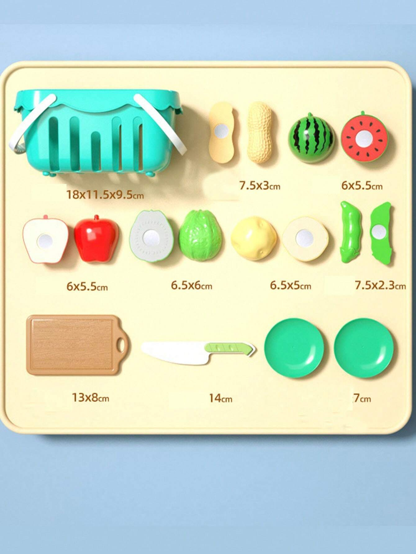 11Pcs Funny Plastic Toy School Children Baby Cutting Food Vegetables Fruit Magnet Cutting Toy for Kids - Image 7