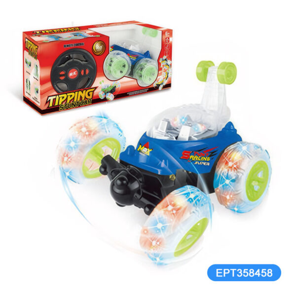 4-Way Rc Dumpe Stunt Remote Control Car Toys Rwith Lights 3 Songs Music - Image 4