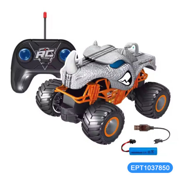 1:20 4-Functions Remote Control Sasquatch Dinosaur Car Toy - Image 6