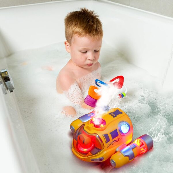 2.4G Mini Water Boat Toy Double Propeller Lighting Spray Motorboat Children Pool Water Remote Control Rc Boat Ship Juguetes - Image 12