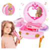 Electric Pretend Play Suitcase Girls Make Up Toys Dressing Table for Girls Toys - Image 13
