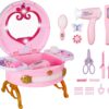 Electric Pretend Play Suitcase Girls Make Up Toys Dressing Table for Girls Toys - Image 17