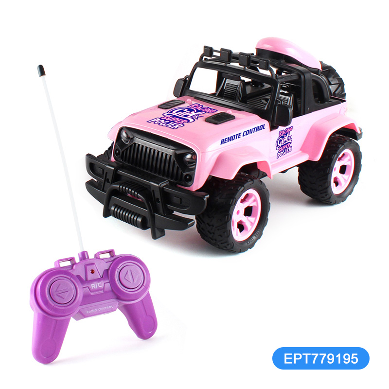 1:10 4 Function 27 Frequency Pink Remote Control Off Road Truck Car Toy - Image 3