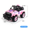 1:10 4 Function 27 Frequency Pink Remote Control Off Road Truck Car Toy - Image 11