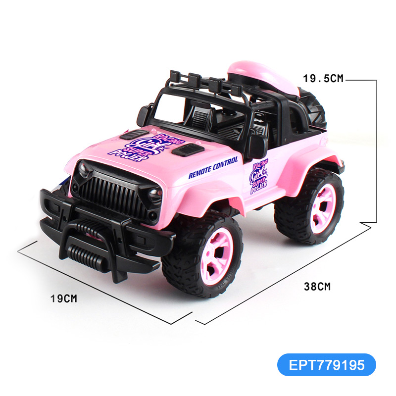 1:10 4 Function 27 Frequency Pink Remote Control Off Road Truck Car Toy - Image 5