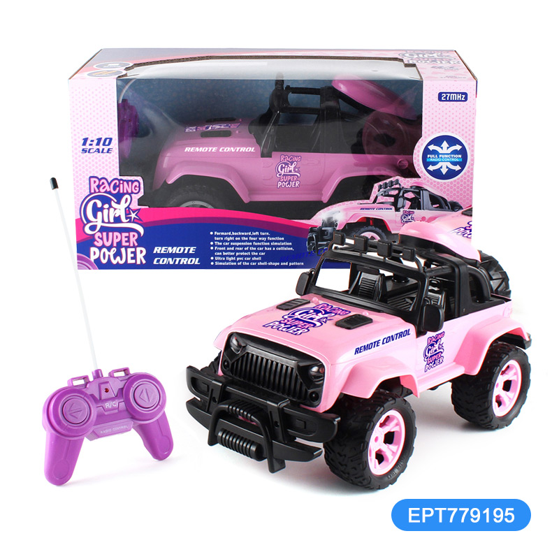 1:10 4 Function 27 Frequency Pink Remote Control Off Road Truck Car Toy - Image 7