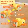 Electric 360° Rotating Foraging Duck Children Cute Fun Sound and Light Round Duck Baby Guide to Learn to Climb Toys - Image 16