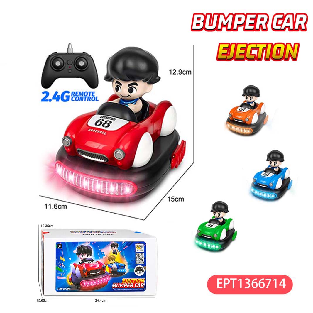 2.4G 5Ch Two-Person Remote Control Ejection Twin Pack Bumper Car Rc Race Bumpers Toy Cars For Kids - Image 3