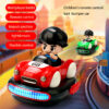 2.4G 5Ch Two-Person Remote Control Ejection Twin Pack Bumper Car Rc Race Bumpers Toy Cars For Kids - Image 13