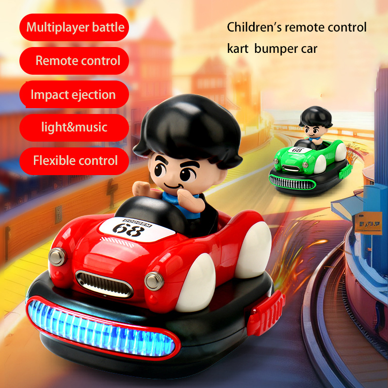2.4G 5Ch Two-Person Remote Control Ejection Twin Pack Bumper Car Rc Race Bumpers Toy Cars For Kids - Image 5