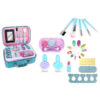 Kids Princess Dress Up Kit Nail Polish Beauty Blue Cosmetics Bag Set Real Children Makeup Toyfor Girls - Image 13