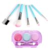Kids Princess Dress Up Kit Nail Polish Beauty Blue Cosmetics Bag Set Real Children Makeup Toyfor Girls - Image 14
