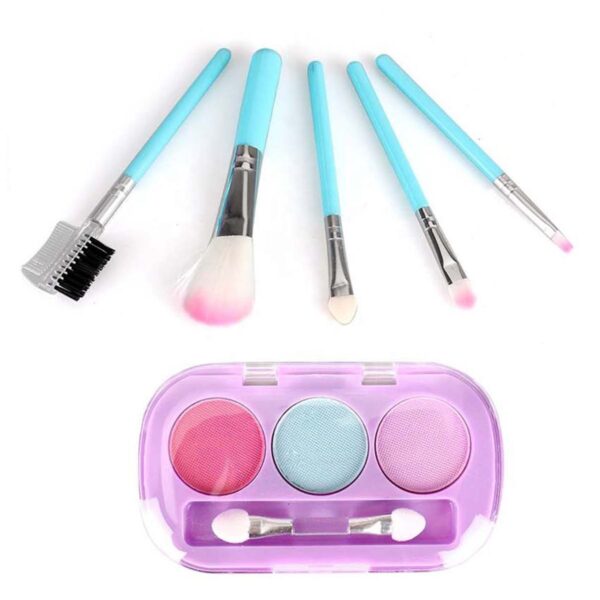 Kids Princess Dress Up Kit Nail Polish Beauty Blue Cosmetics Bag Set Real Children Makeup Toyfor Girls - Image 4