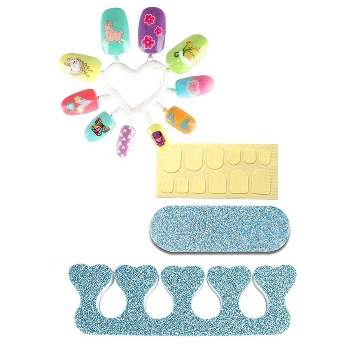 Kids Princess Dress Up Kit Nail Polish Beauty Blue Cosmetics Bag Set Real Children Makeup Toyfor Girls - Image 7