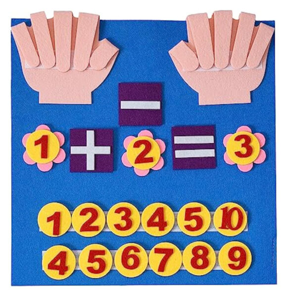 DIY Felt Finger Numbers Counting Baby Learning Math Felt Educational Toys for Kids Learning - Image 2