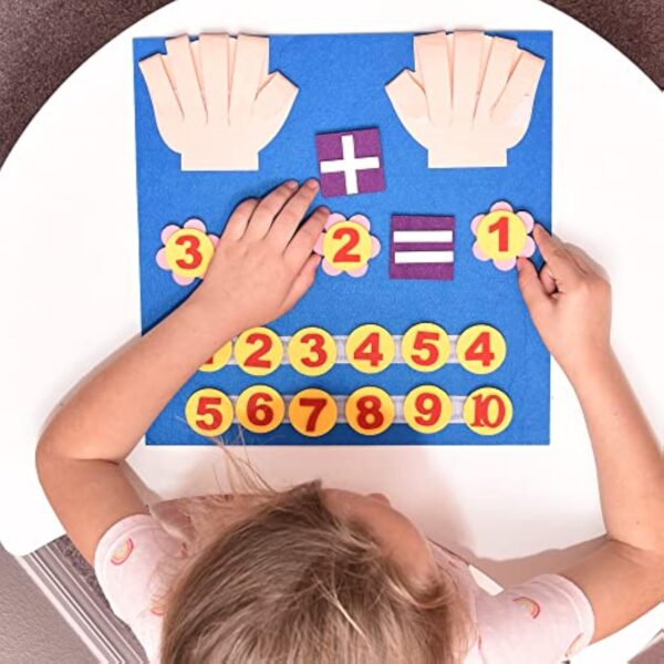 DIY Felt Finger Numbers Counting Baby Learning Math Felt Educational Toys for Kids Learning - Image 4