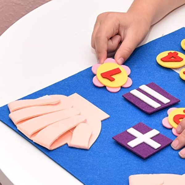 DIY Felt Finger Numbers Counting Baby Learning Math Felt Educational Toys for Kids Learning - Image 6