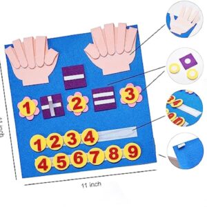 DIY Felt Finger Numbers Counting Baby Learning Math Felt Educational Toys for Kids Learning - Image 20