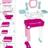 2 in 1 Pretend Play Kids Vanity Table Girls Kids Make Up Set Make Up Table for Kids - Image 19