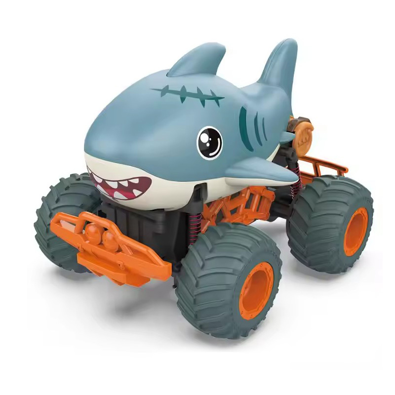 2.4G 4-Way Rc Cartoon Shark Buggy Dinosaur Car Toys Kid Dinosaurs Truck Toy - Image 5