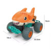 2.4G 4-Way Rc Cartoon Shark Buggy Dinosaur Car Toys Kid Dinosaurs Truck Toy - Image 12