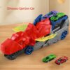 Dinosaur Ejection With Wheel Railway Storage Alloy Cars Catapult Toy - Image 5