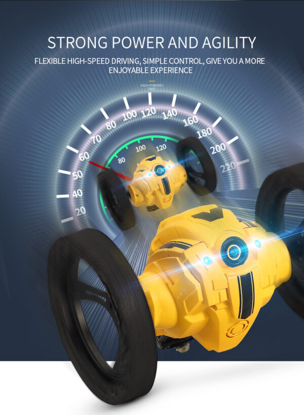 2.4G 4Ch Degree Rotation Lights Music Remote Control Bouncing Car Bounce Smart Stunt Roll Drive Boy Racing Rc Jumping Toy - Image 10