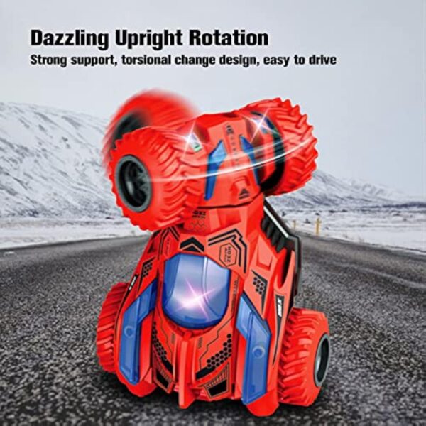 Wholesale Four-Wheel Drive Vehicle Rotating Double-Sided Stunt Spinning Toy Kids 360° Rolling Small Twist Pocket Car - Image 4
