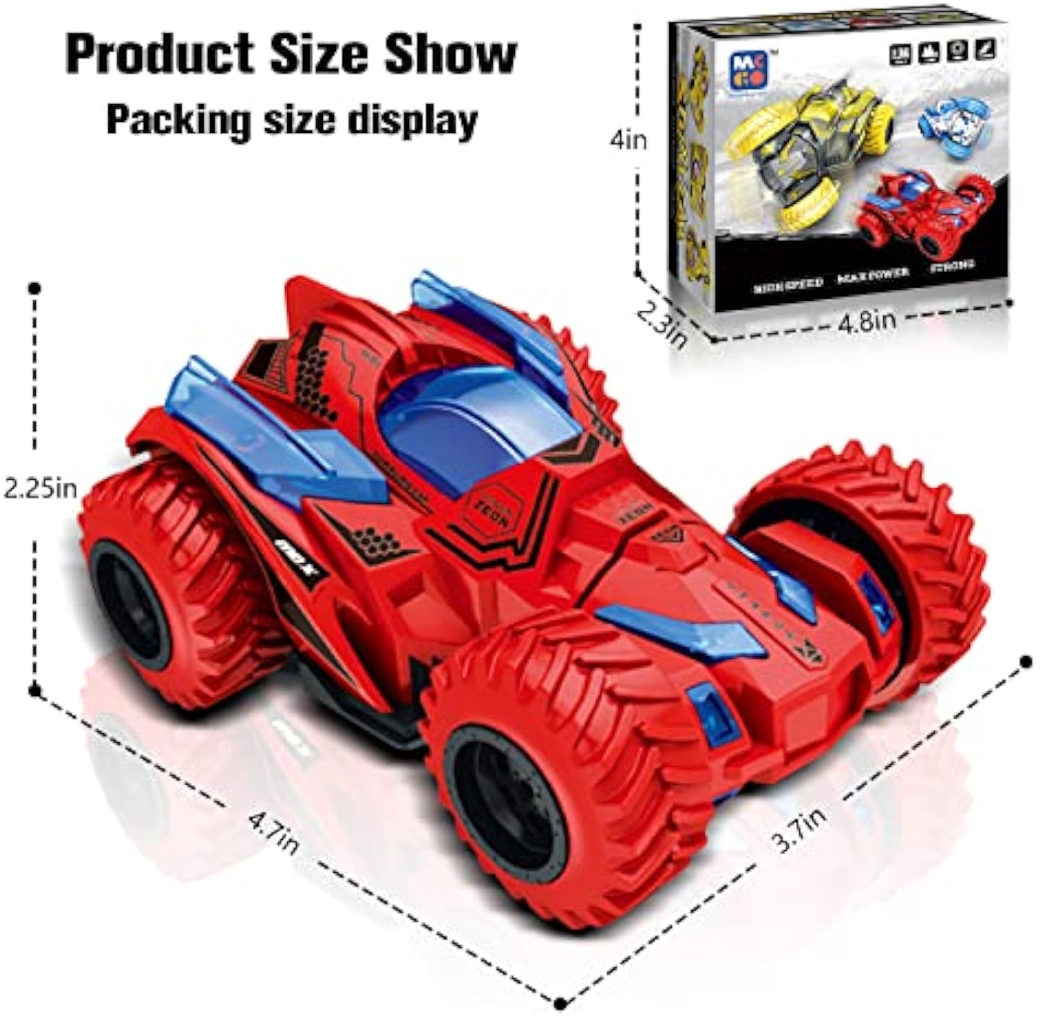Wholesale Four-Wheel Drive Vehicle Rotating Double-Sided Stunt Spinning Toy Kids 360° Rolling Small Twist Pocket Car - Image 9