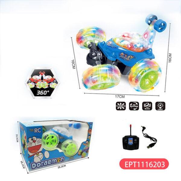 360°Rolling Twister 360 Flips Rc Stunt Car Toy Controlled Vehicle With Bright Light Rotating WheelsTwist Cars For Kids - Image 6