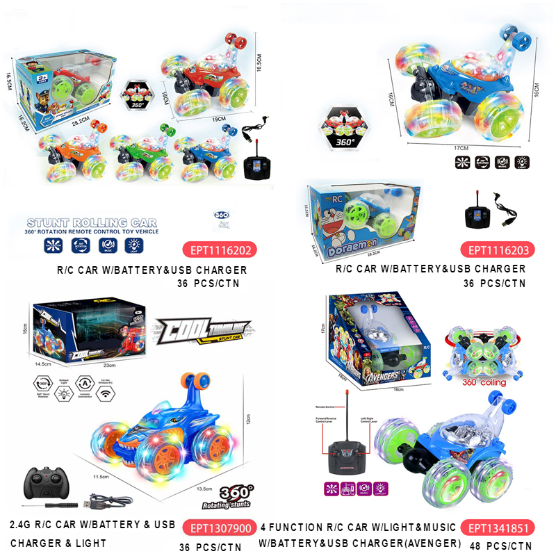 360°Rolling Twister 360 Flips Rc Stunt Car Toy Controlled Vehicle With Bright Light Rotating WheelsTwist Cars For Kids - Image 9