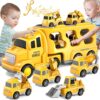 Inertial Lighting Music Engineering Transport Car Storage Truck City Toy TransporterToys Carrier Assembled Vehicle - Image 13