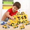 Inertial Lighting Music Engineering Transport Car Storage Truck City Toy TransporterToys Carrier Assembled Vehicle - Image 16