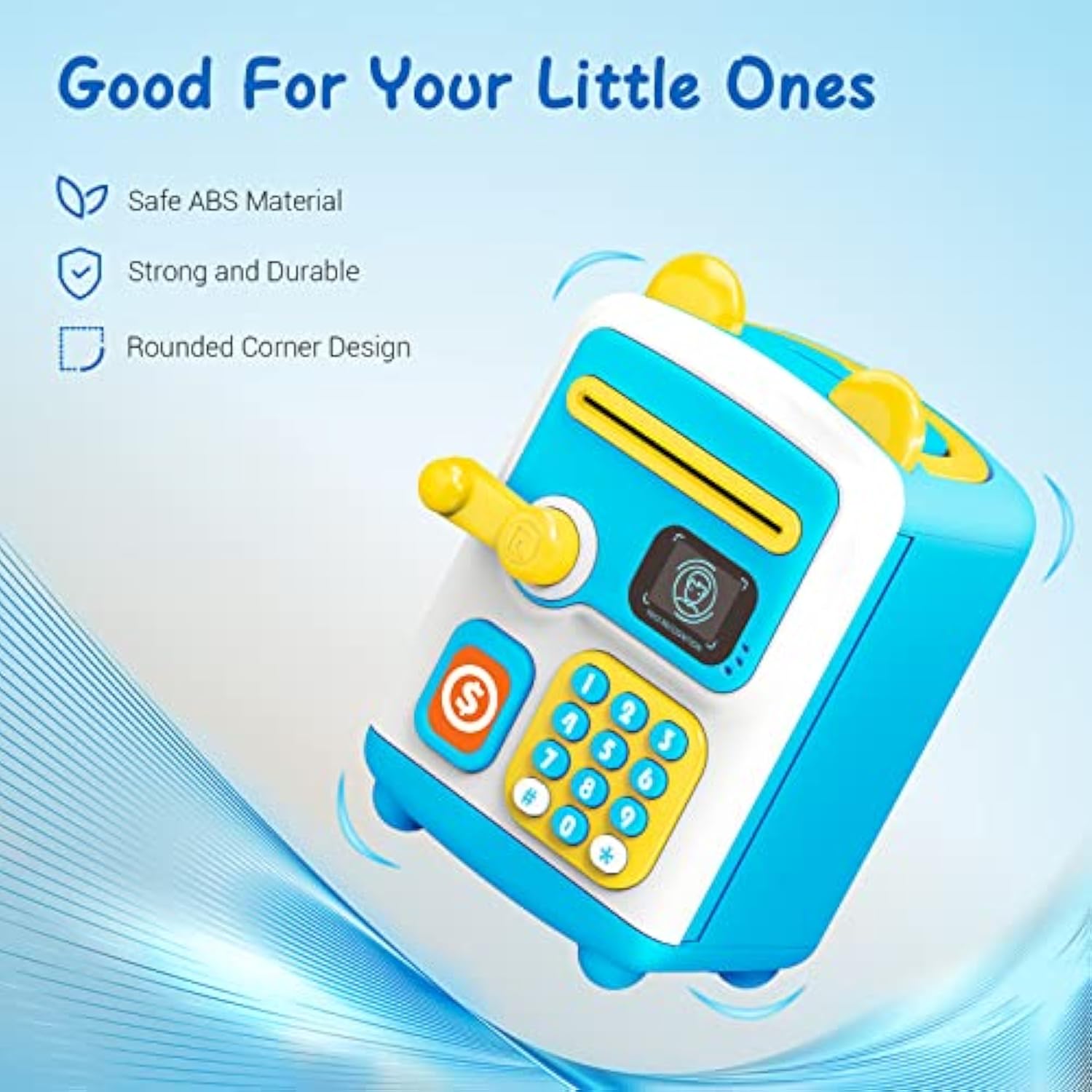 Face Recognition Electronic Children’s Electronic Piggy Bank Atm Password Money Box - Image 11