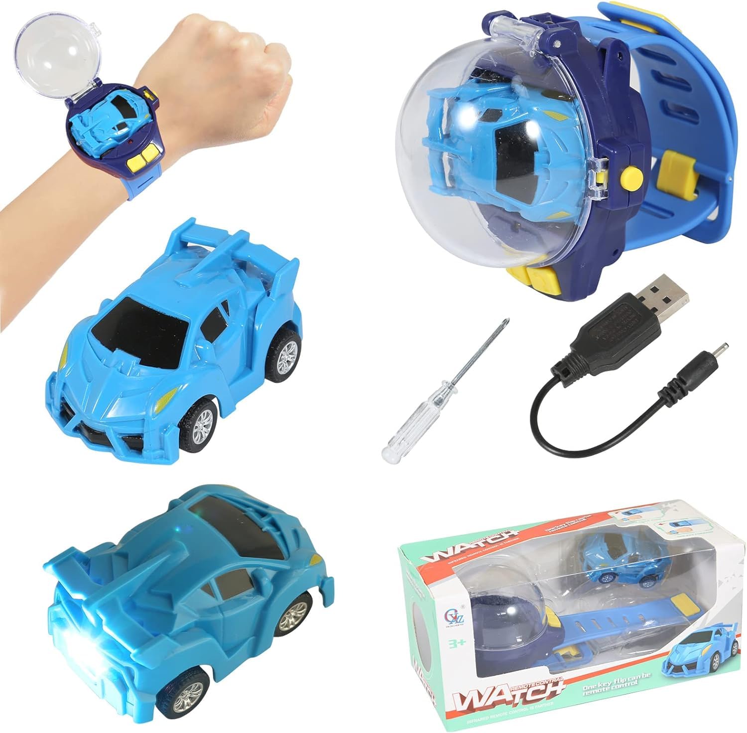 Factory Wholesale 2.4GHz Mini RC Wrist Hand Watch Remote Control Car Toy for Kids - Image 5
