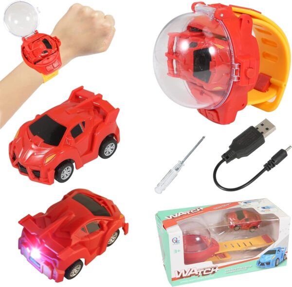 Factory Wholesale 2.4GHz Mini RC Wrist Hand Watch Remote Control Car Toy for Kids - Image 8