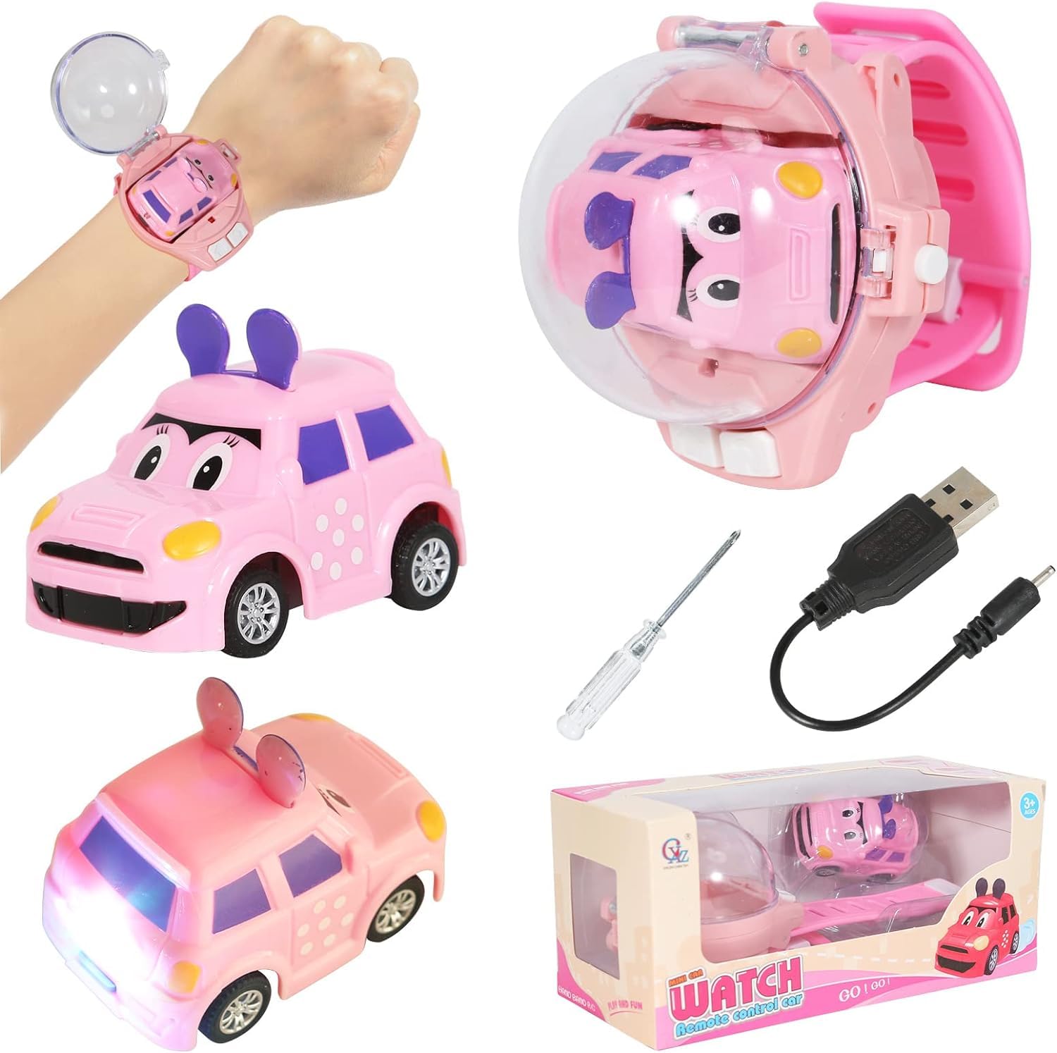 Factory Wholesale 2.4GHz Mini RC Wrist Hand Watch Remote Control Car Toy for Kids - Image 9