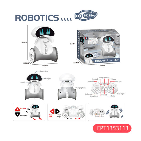 Electric Children Intelligent Parent-Child Interaction Induction Programming Lighting Music Dancing Kid Education Robot Toy - Image 12