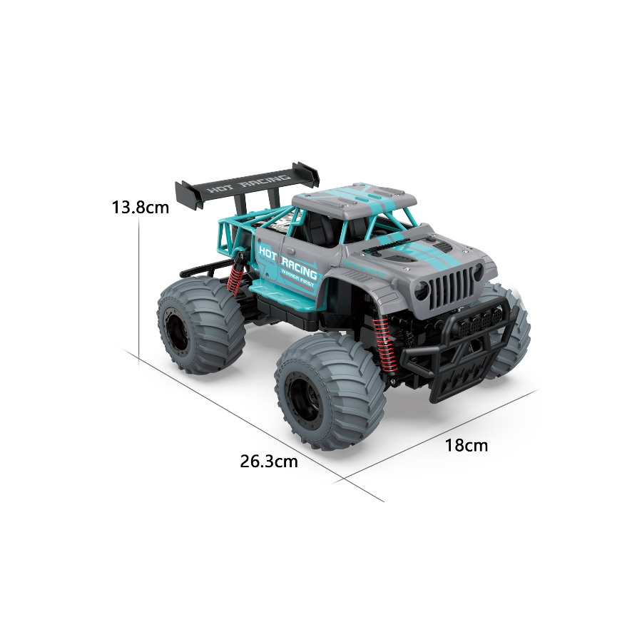 27MHZ Electric Remote Control Colorful Racing Drift Stunt Off Road Car Children Toy - Image 3