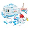 First Aid Electric Ambulance Car Toy Doctor Play Set Medical Kit Toy Pretend Play Doctor Simulation Role Play Toys with Doll - Image 13