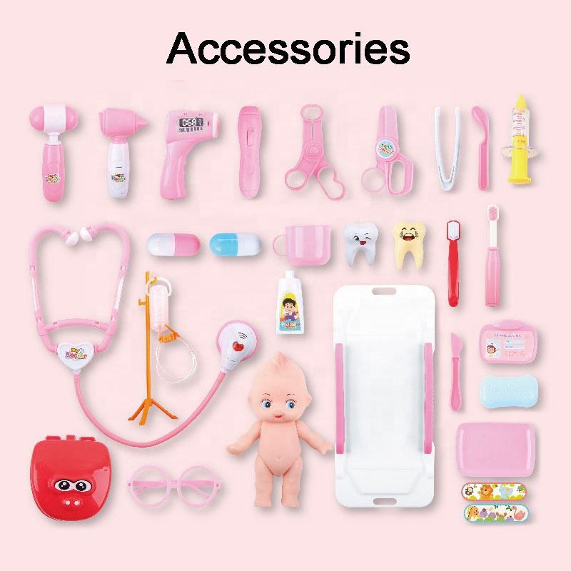 First Aid Electric Ambulance Car Toy Doctor Play Set Medical Kit Toy Pretend Play Doctor Simulation Role Play Toys with Doll - Image 7