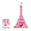 Educational toys 1314 Building Blocks Pink Transparent Eiffel Tower Block Game Girl Gift Toys with Light - Image 13