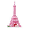 Educational toys 1314 Building Blocks Pink Transparent Eiffel Tower Block Game Girl Gift Toys with Light - Image 14