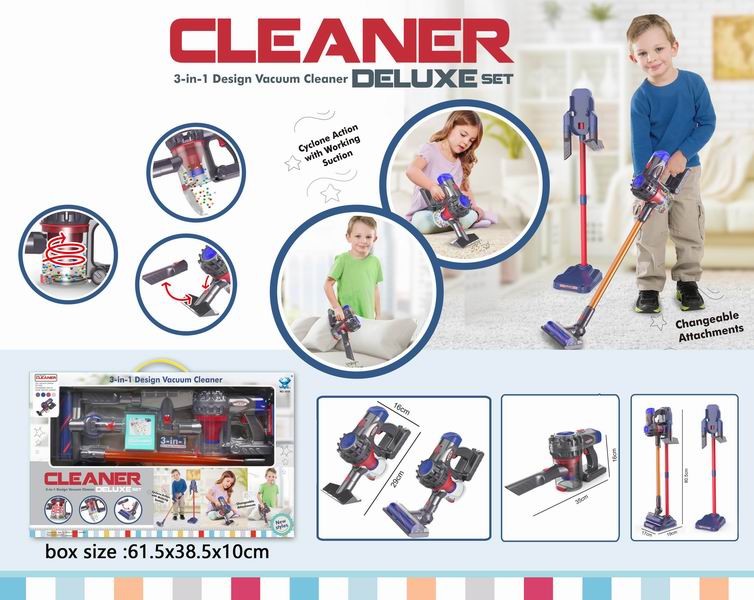 3 in 1 Indoor Household Home Appliances Toys Cleaning Tool Set Pretend Play Kids Mini Vacuum Cleaner Toy - Image 11