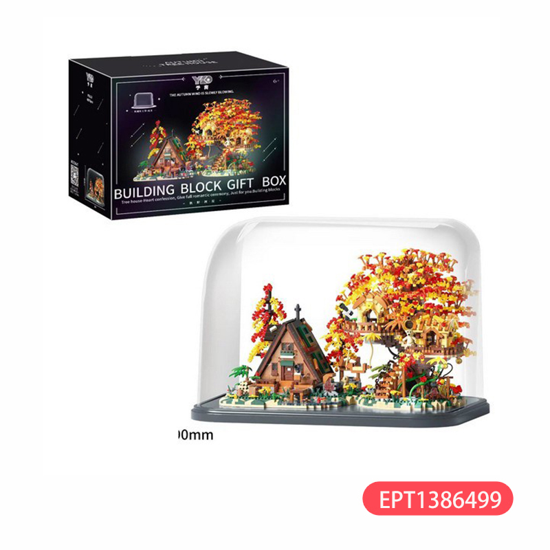 4878Pcs Building Block Autumn Forest Block Scene Puzzle Education Stem Kit Girl Toy with Transparent Dustproof Display Cover - Image 3