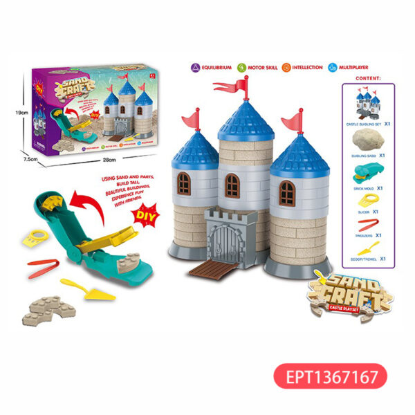 1100G Diy Scene Castle Space Sand Mold Beach Building Build Kit Girl Toys - Image 4
