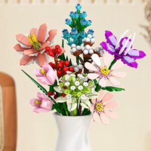 Creative DIY Plant Bouquet Decoration Building Blocks Flower Daffodils DIY Model Bricks Toy Gifts - Image 16