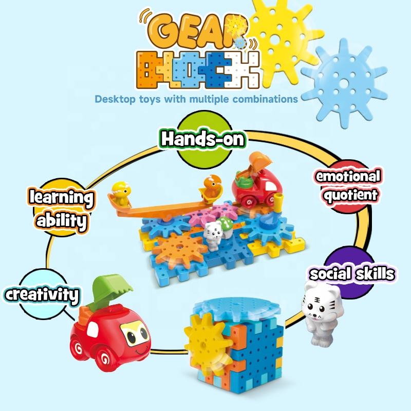 Toy Animals Building Blocks Toy Set in 31PCS Children Educational Toy Gear Paradise Blocks Construction Bricks Set - Image 5